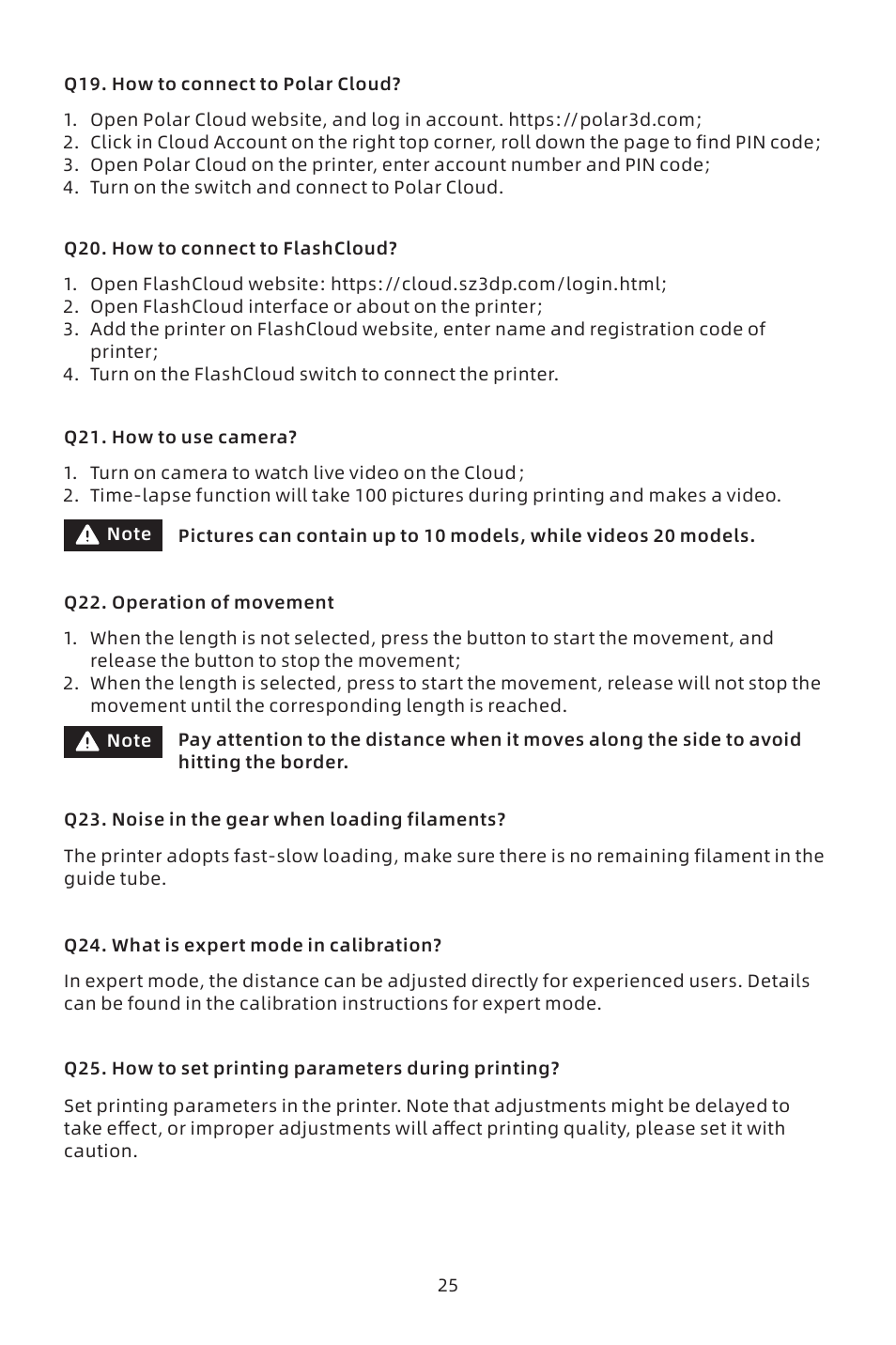 FlashForge Adventurer 4 3D Printer (FFF) User Manual | Page 26 / 52