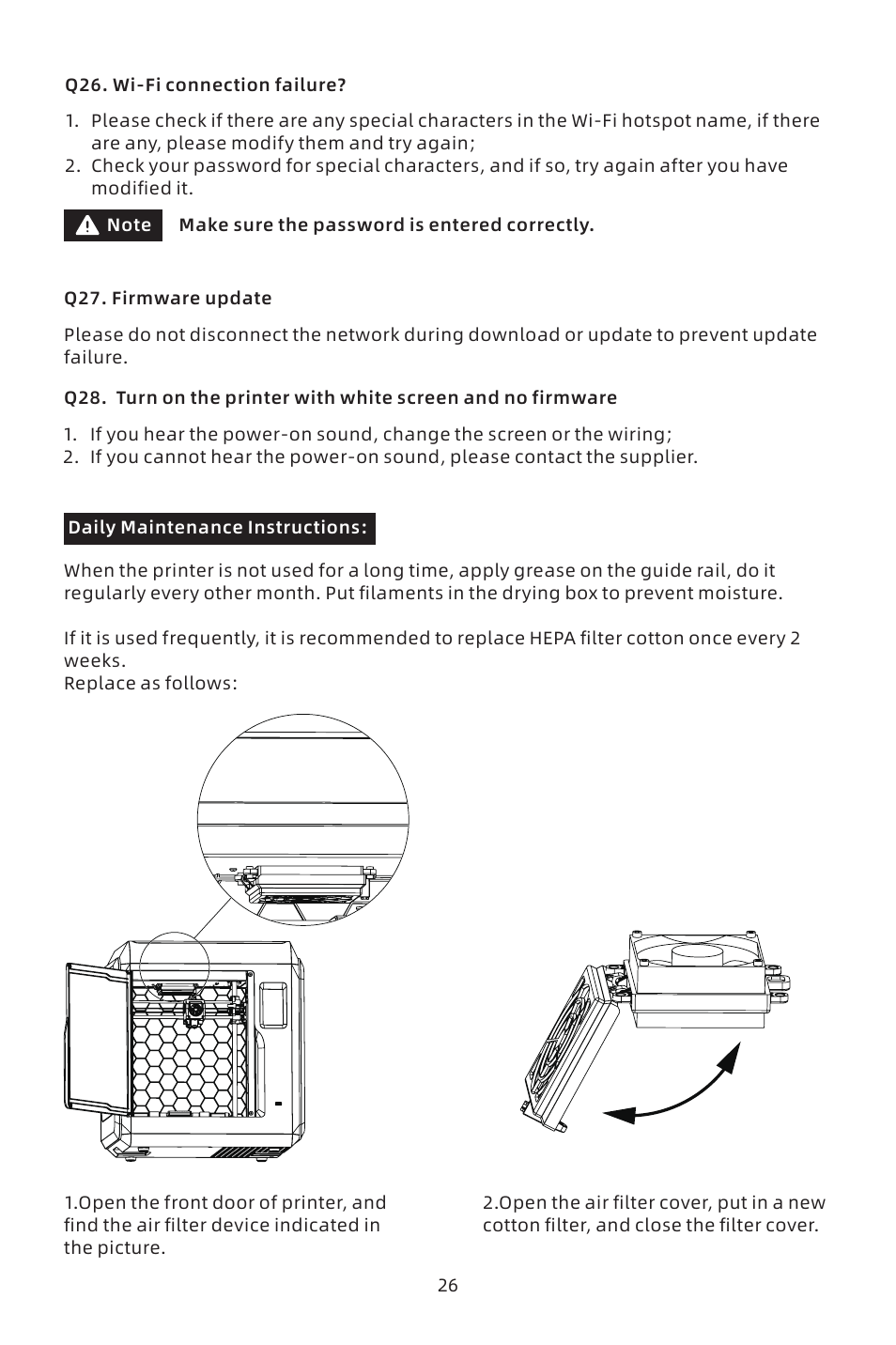 FlashForge Adventurer 4 3D Printer (FFF) User Manual | Page 27 / 52