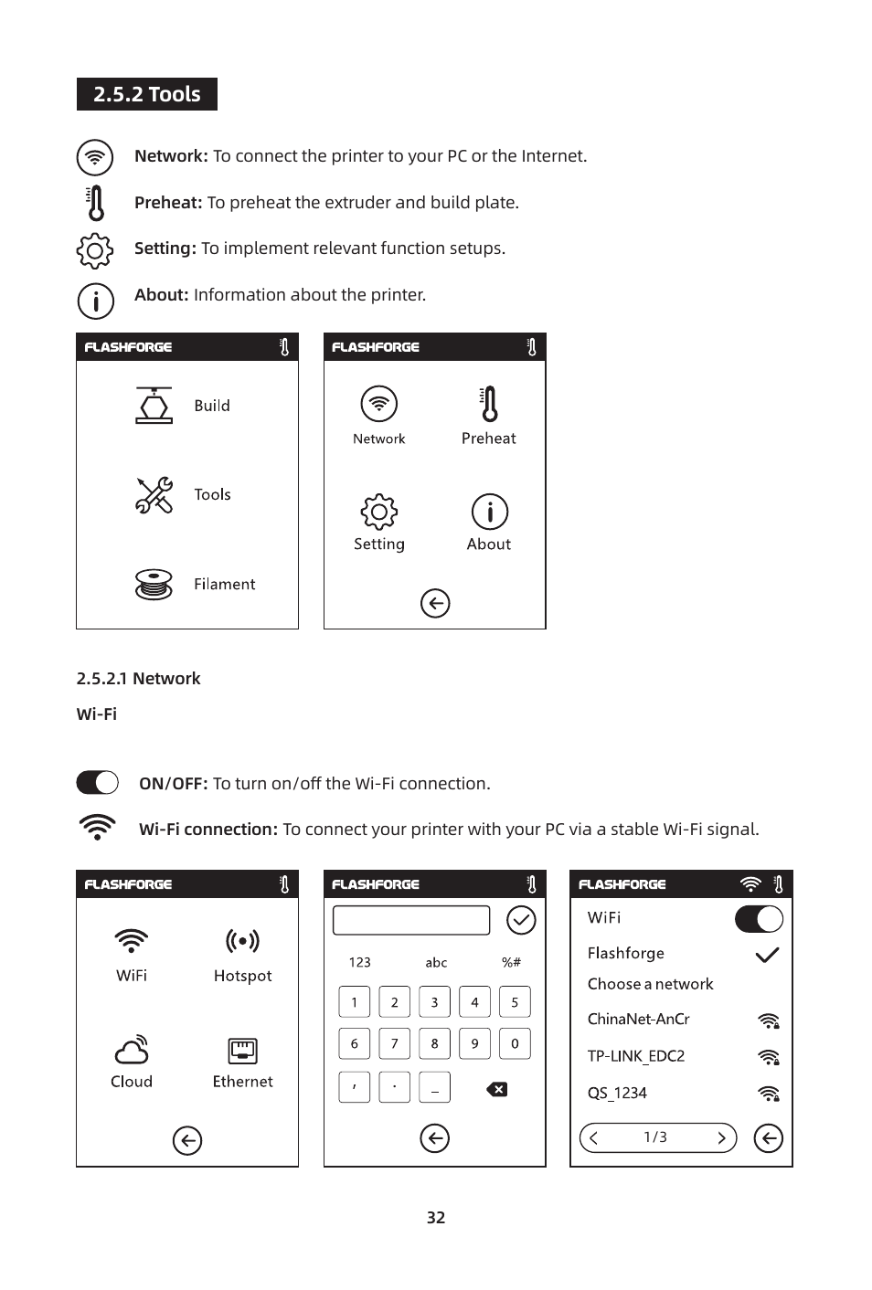 2 tools | FlashForge Adventurer 3 Pro 2 3D Printer User Manual | Page 35 / 58