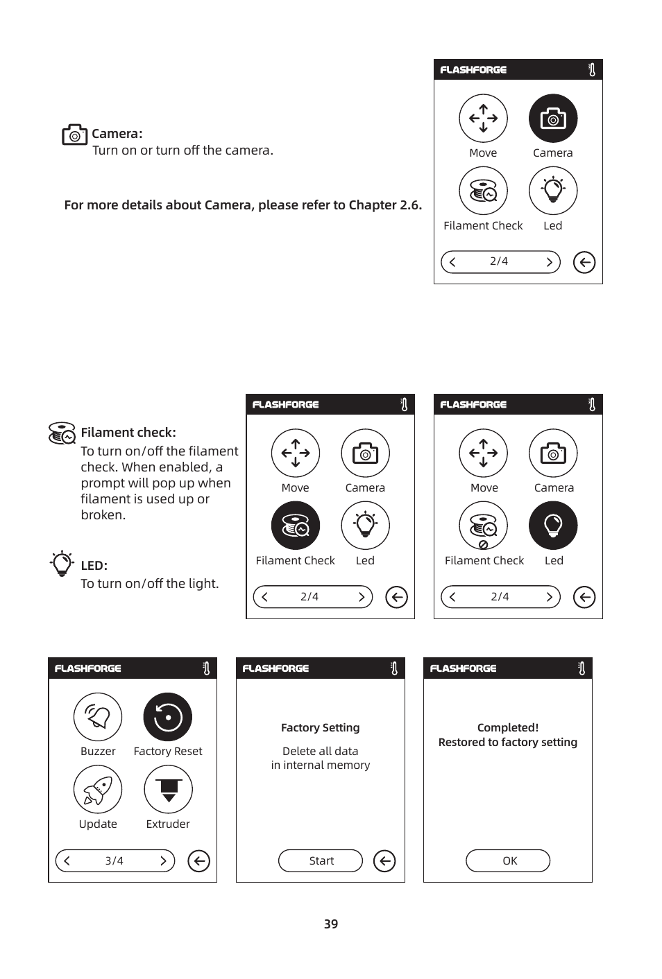 FlashForge Adventurer 3 Pro 2 3D Printer User Manual | Page 42 / 58