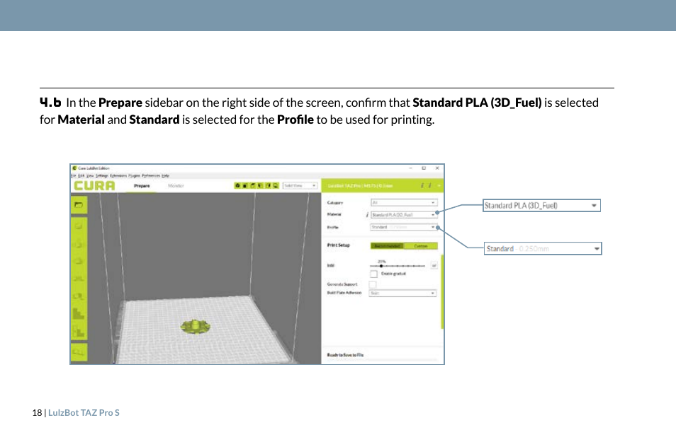 LulzBot TAZ Pro S 3D Printer User Manual | Page 20 / 48