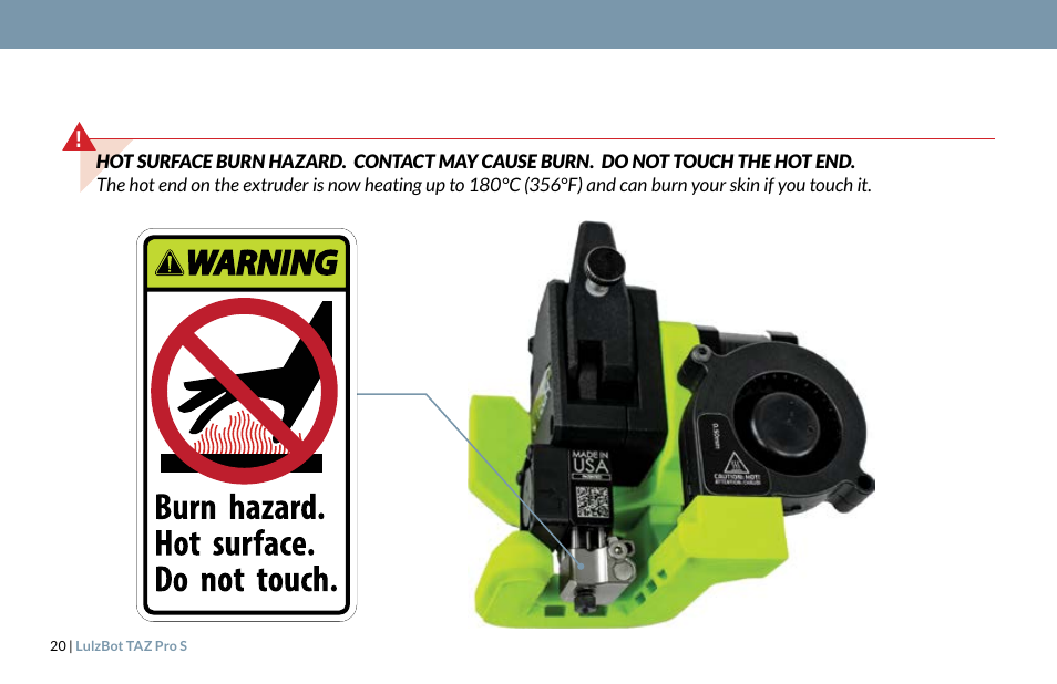 LulzBot TAZ Pro S 3D Printer User Manual | Page 22 / 48