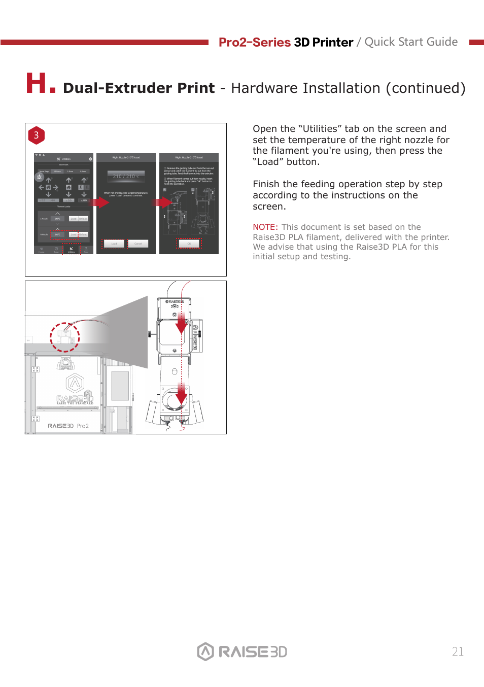 Raise 3D Pro2 Plus Large Format 3D Printer User Manual | Page 23 / 31