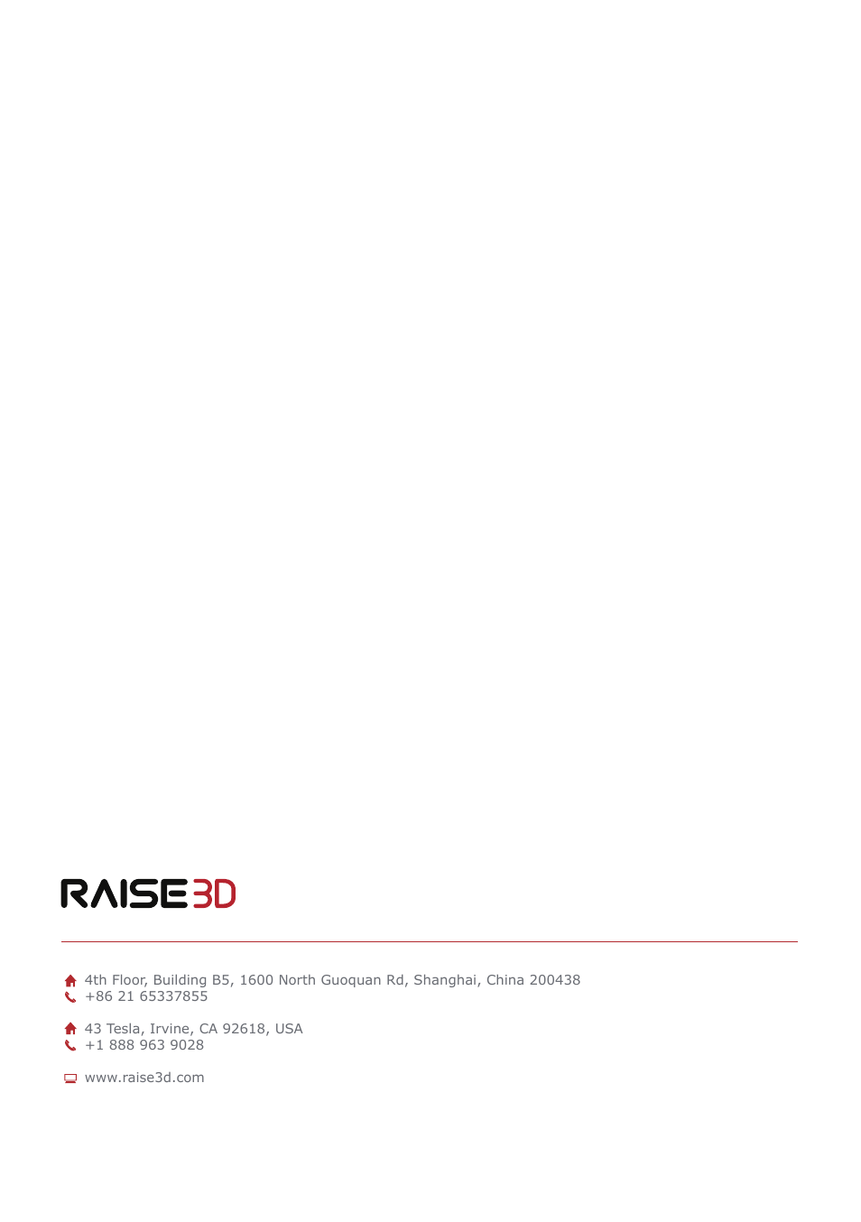 Raise 3D Pro2 Plus Large Format 3D Printer User Manual | Page 31 / 31