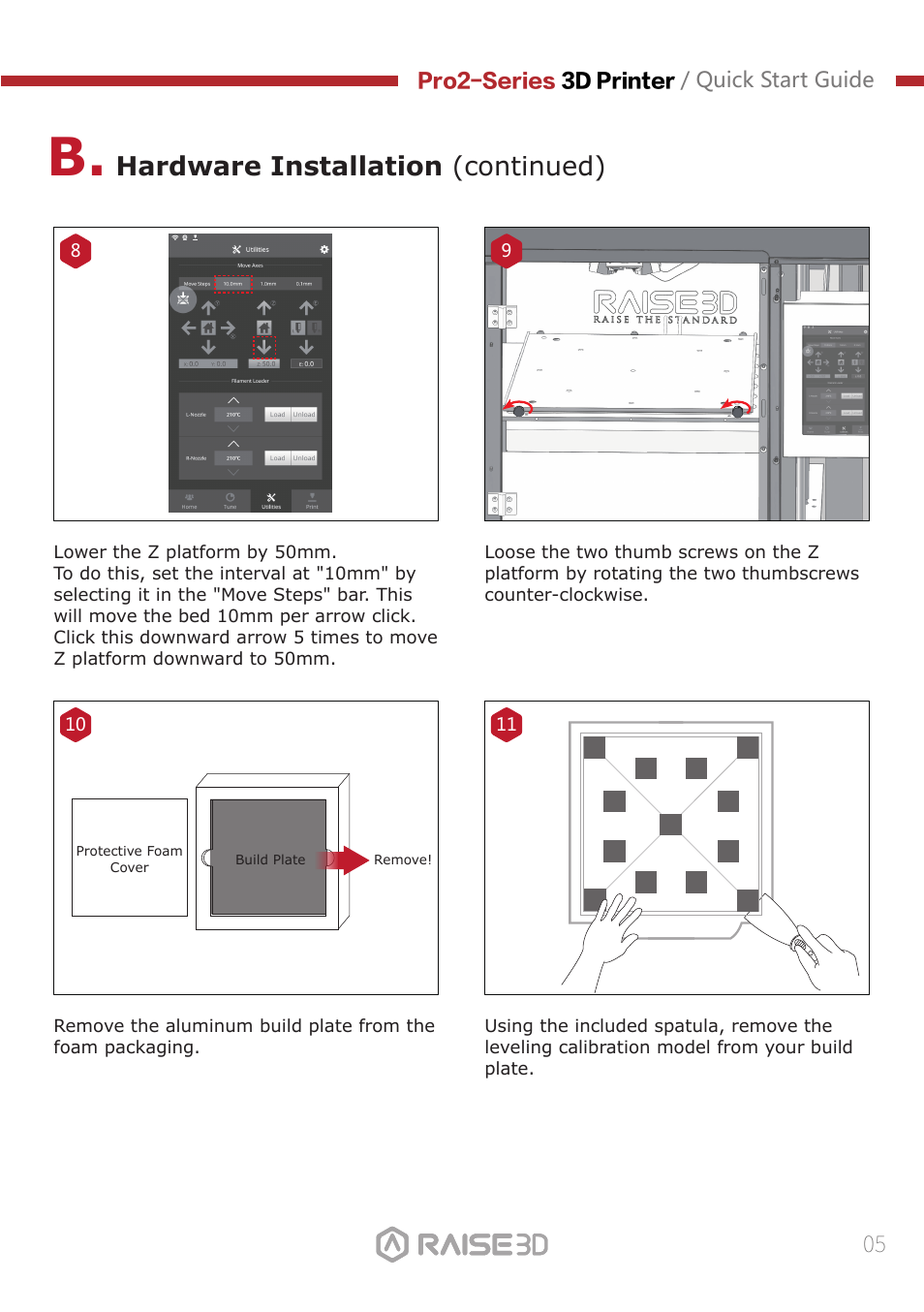 Hardware installation (continued) | Raise 3D Pro2 Plus Large Format 3D Printer User Manual | Page 7 / 31