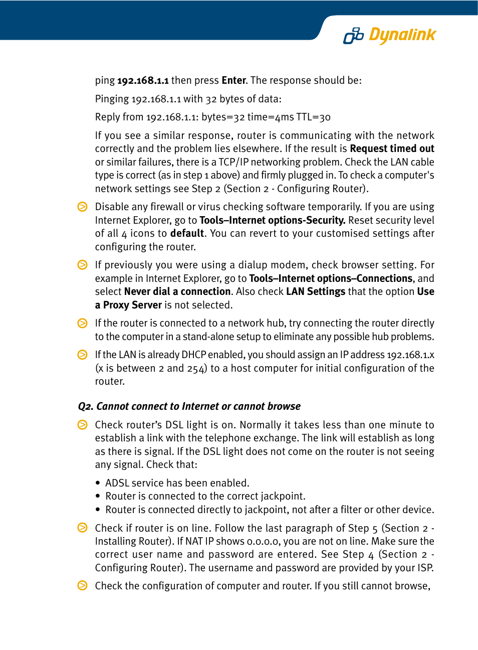 Dynalink RTA210 User Manual | Page 12 / 14