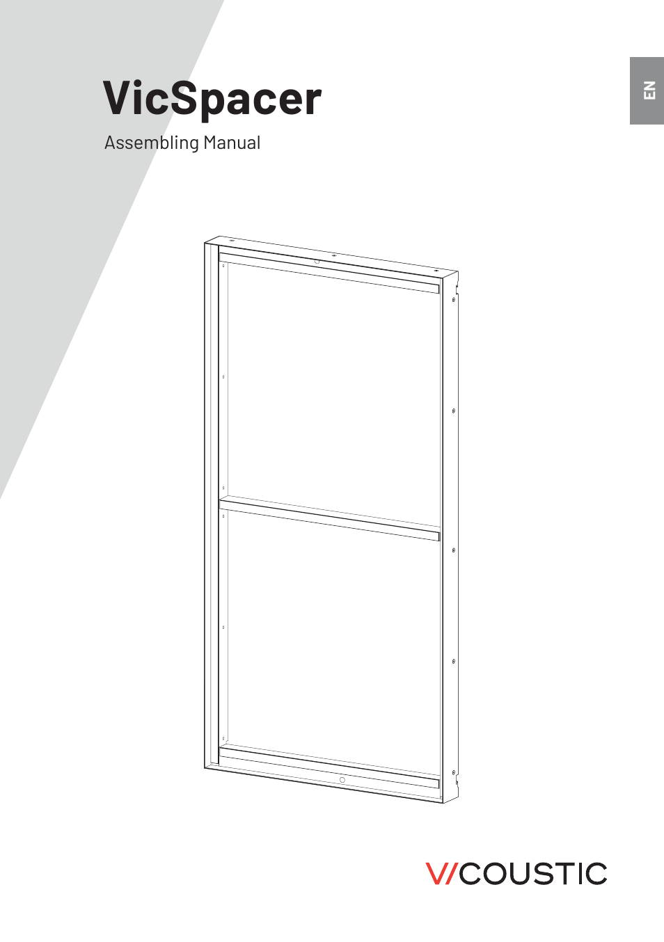 Vicoustic VicSpacer Plus with 8-PET Panels (Matte Gray, 4-Pack) User Manual | 45 pages