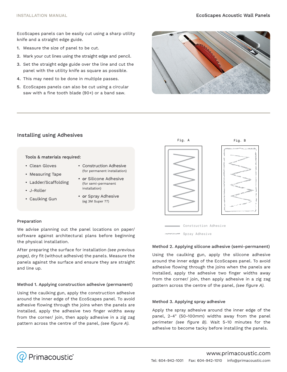 Primacoustic EcoScapes Beveled Acoustic Wall Panels (Cherry, 24 x 12 x 1", 12-Pack ) User Manual | Page 2 / 4