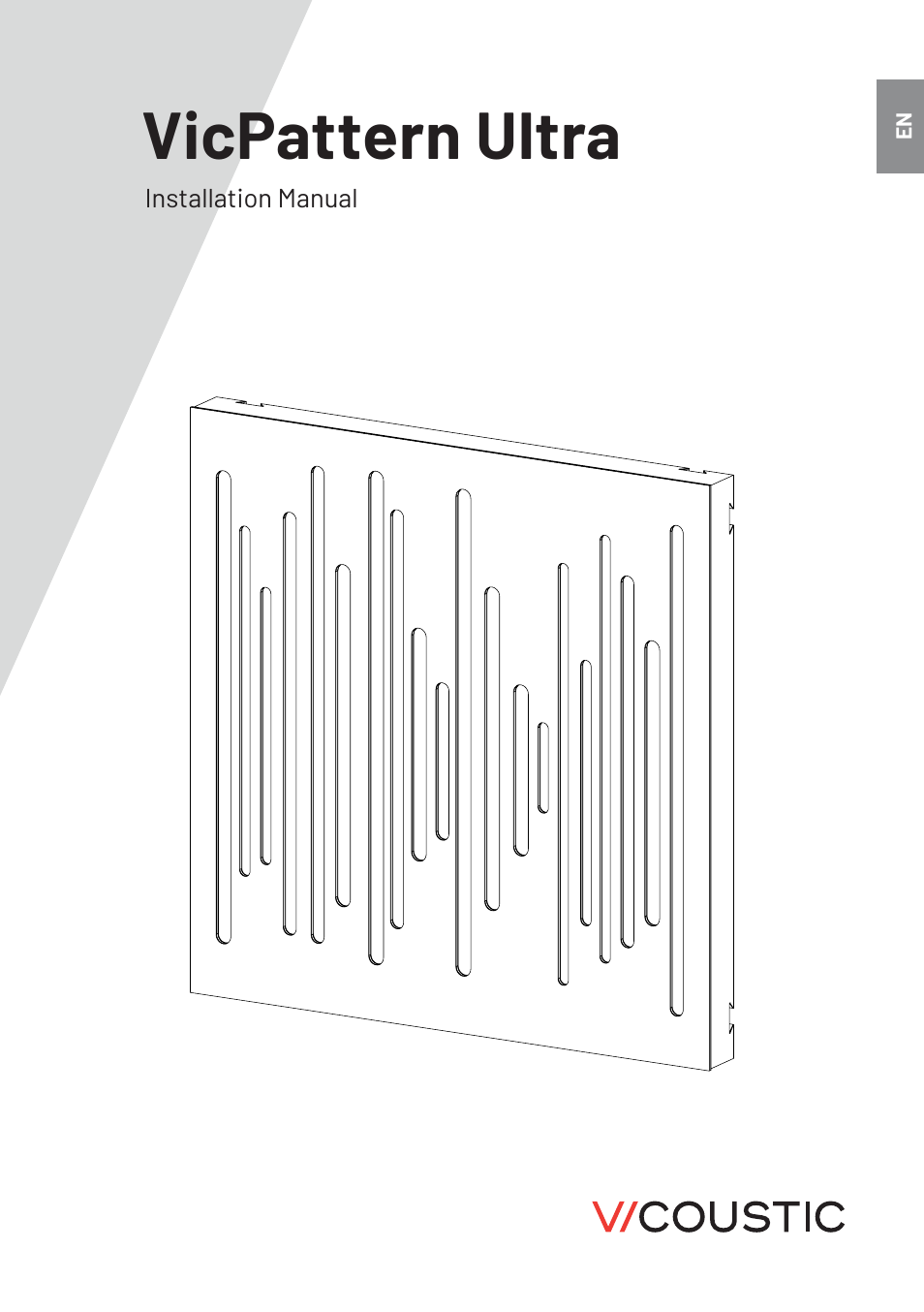 Vicoustic VicPattern Ultra Lily (Metallic Gold, 3-Pack) User Manual | 8 pages