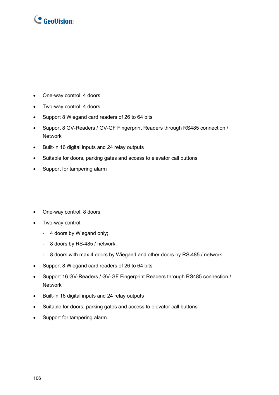 1 introduction, 1 main features | GeoVision GV-AS2120 IP Control Panel User Manual | Page 108 / 230