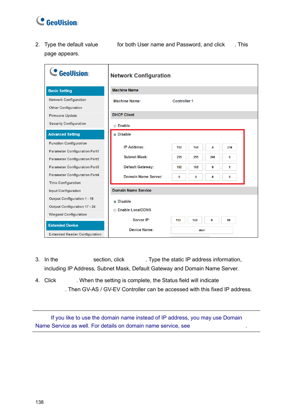 GeoVision GV-AS2120 IP Control Panel User Manual | Page 140 / 230