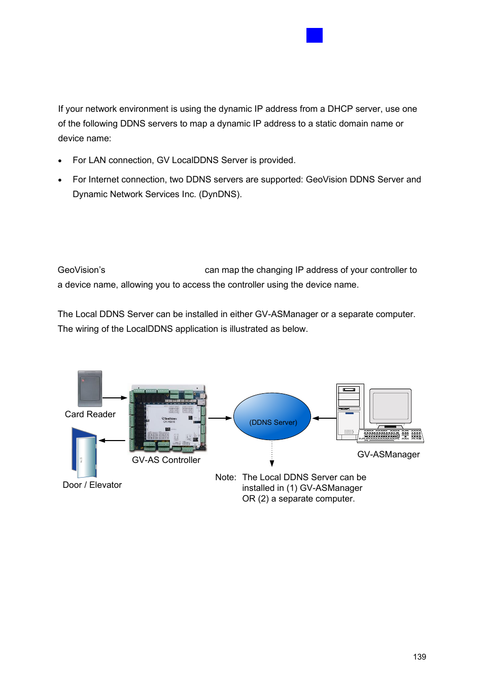 2 dhcp connection, 1 connection over lan | GeoVision GV-AS2120 IP Control Panel User Manual | Page 141 / 230