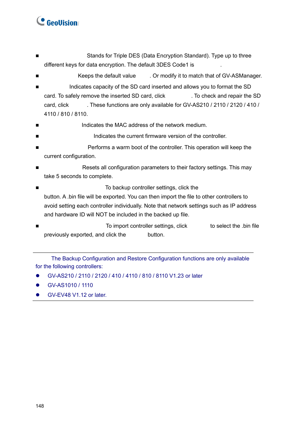 GeoVision GV-AS2120 IP Control Panel User Manual | Page 150 / 230