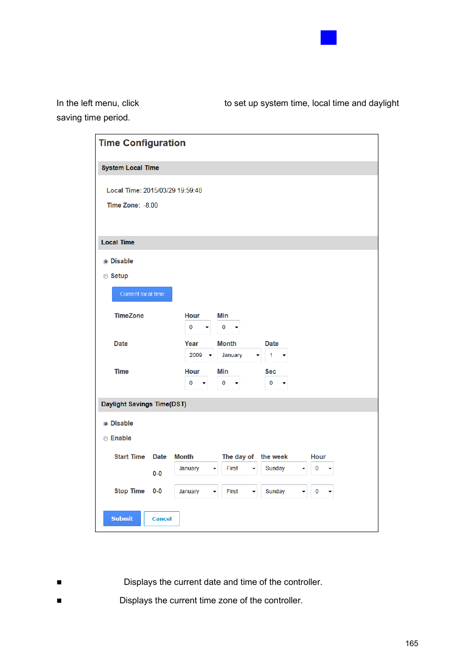 5 time configuration | GeoVision GV-AS2120 IP Control Panel User Manual | Page 167 / 230