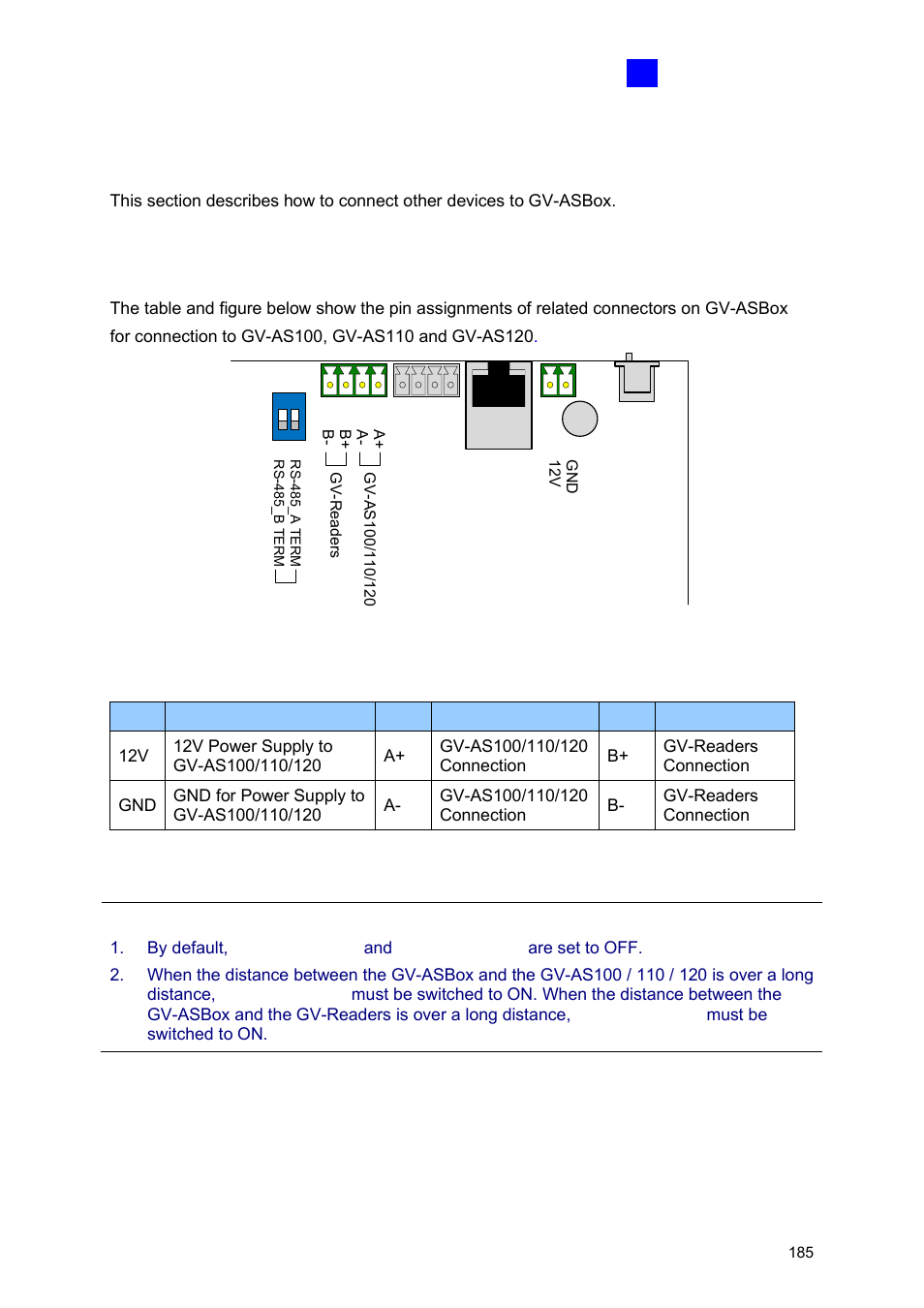 4 installation, A connecting gv-as100 / 110 / 120 | GeoVision GV-AS2120 IP Control Panel User Manual | Page 187 / 230