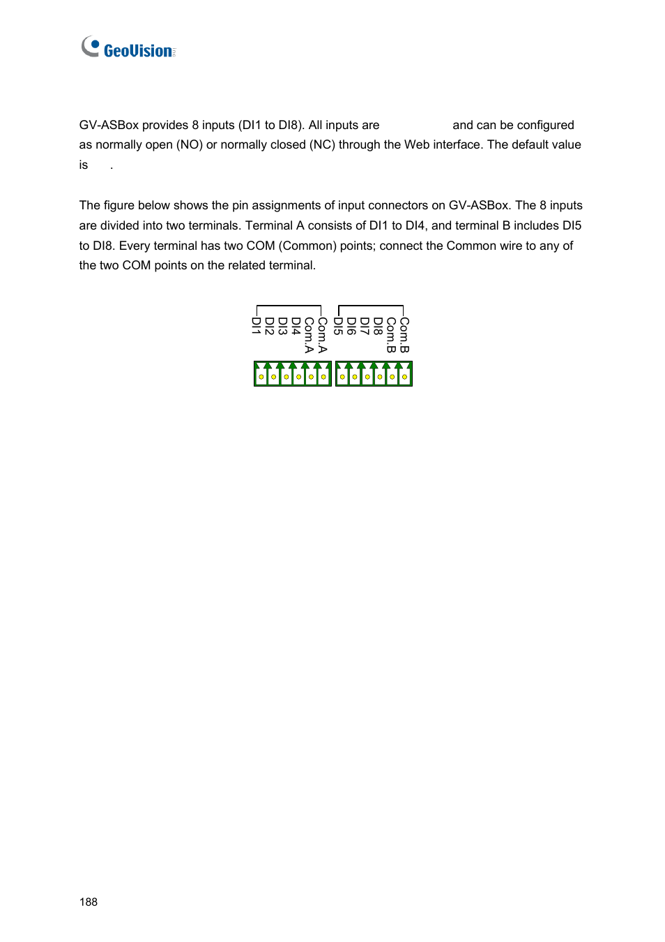 D connecting input devices | GeoVision GV-AS2120 IP Control Panel User Manual | Page 190 / 230