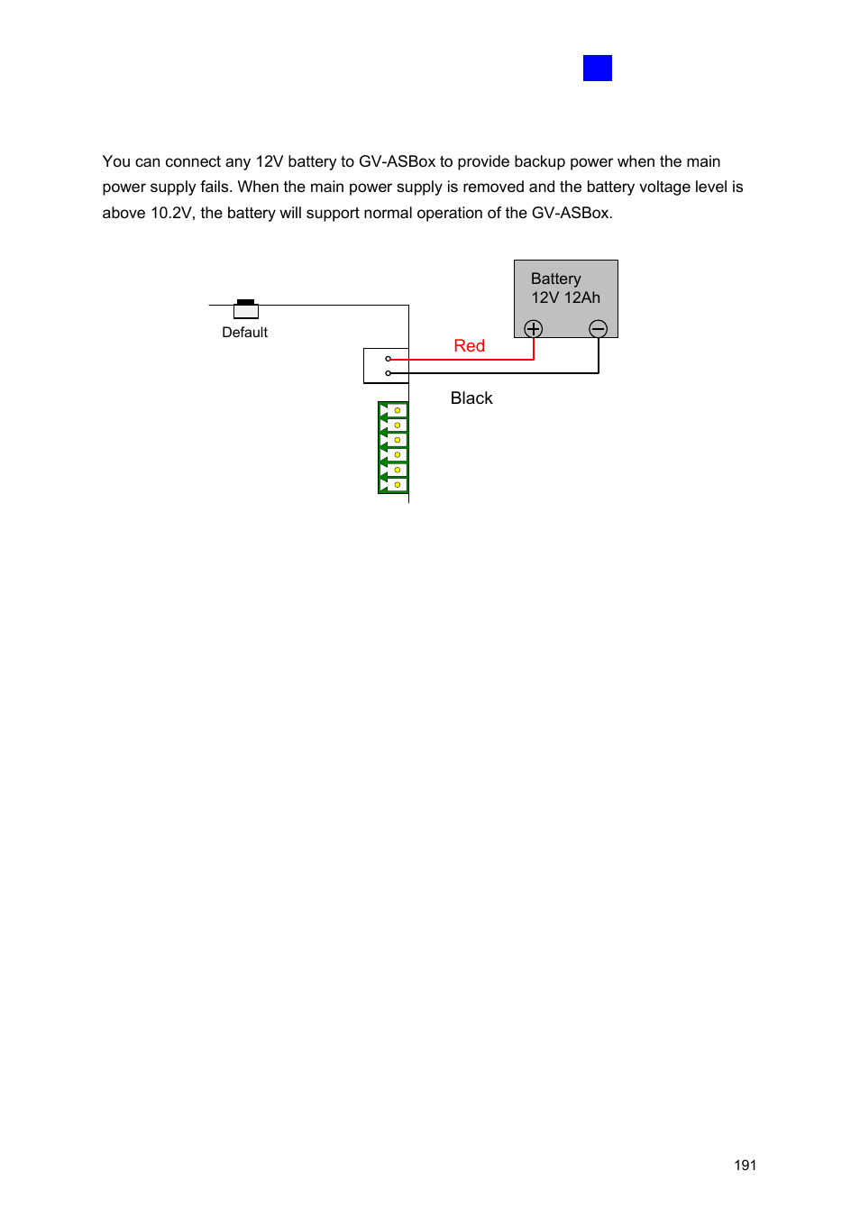 F connecting backup battery | GeoVision GV-AS2120 IP Control Panel User Manual | Page 193 / 230