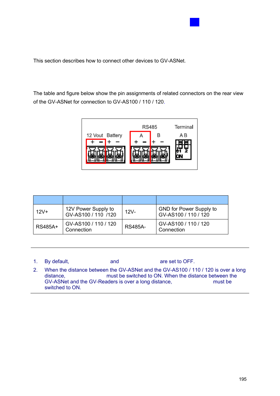 4 installation, A connecting gv-as100 / 110 / 120 | GeoVision GV-AS2120 IP Control Panel User Manual | Page 197 / 230