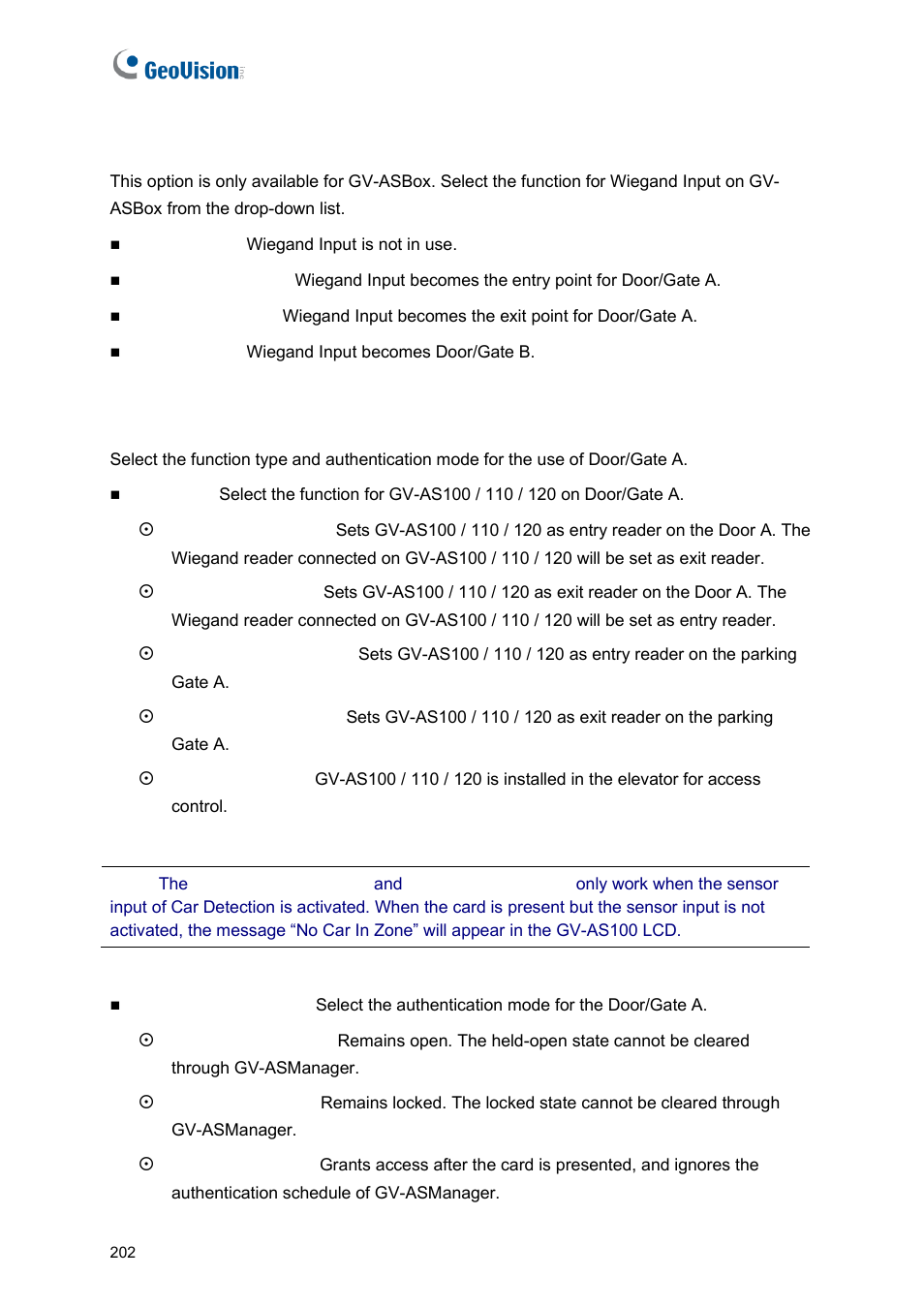 GeoVision GV-AS2120 IP Control Panel User Manual | Page 204 / 230