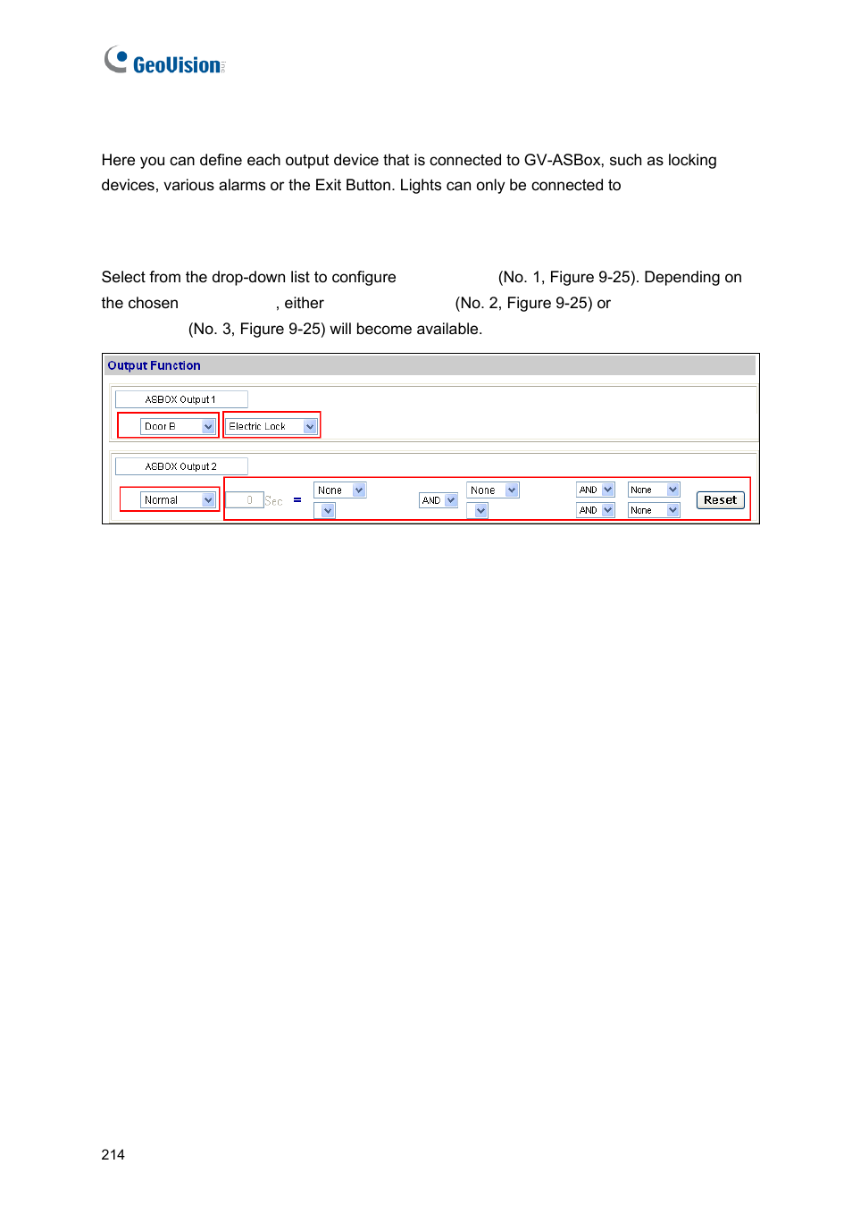 GeoVision GV-AS2120 IP Control Panel User Manual | Page 216 / 230