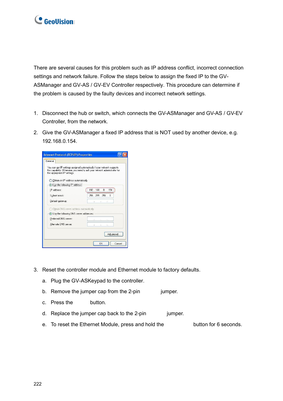 GeoVision GV-AS2120 IP Control Panel User Manual | Page 224 / 230