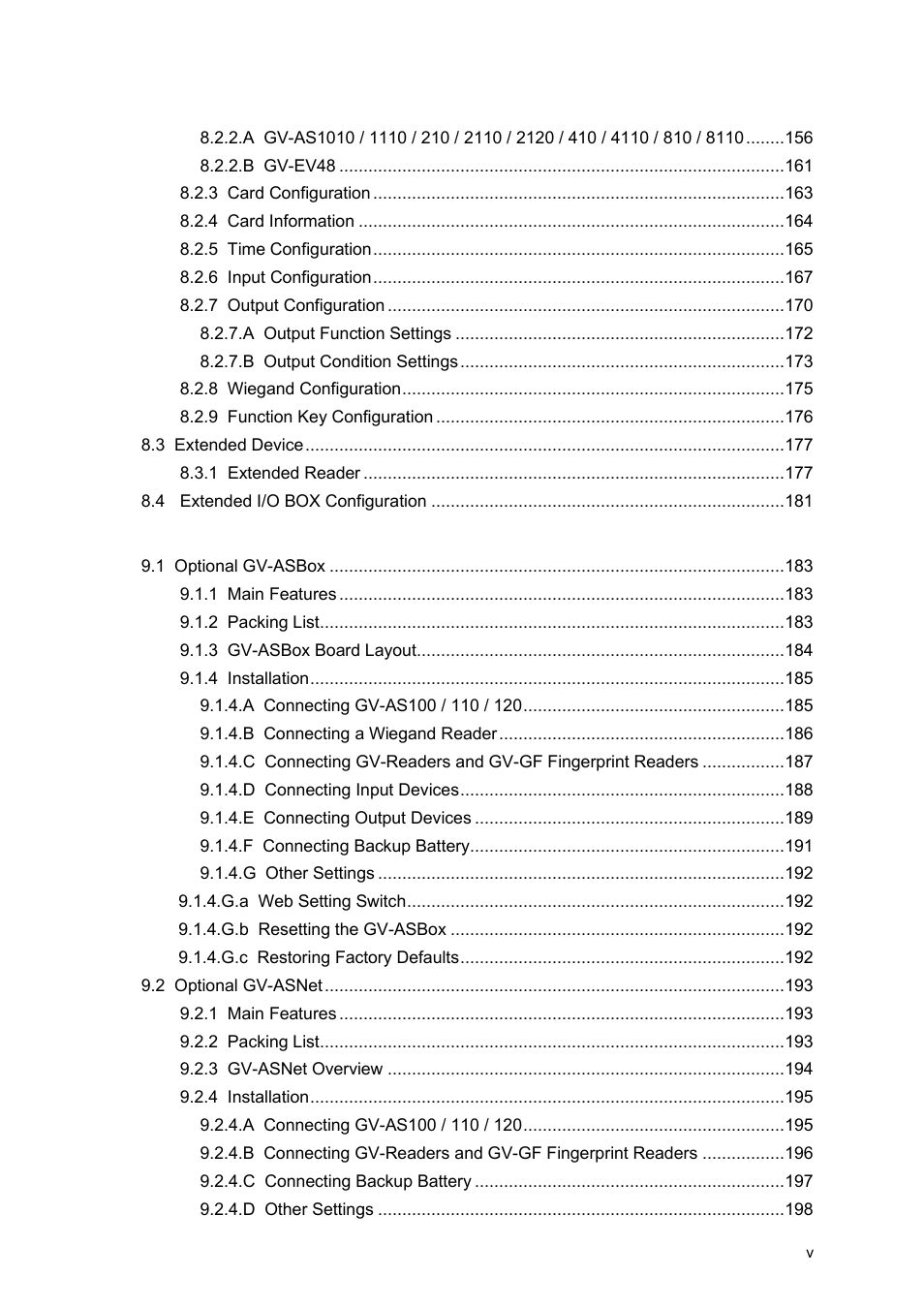 GeoVision GV-AS2120 IP Control Panel User Manual | Page 7 / 230