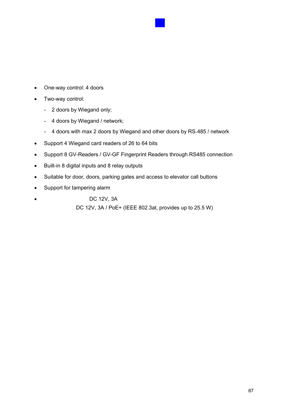 1 introduction, 1 main features | GeoVision GV-AS2120 IP Control Panel User Manual | Page 89 / 230