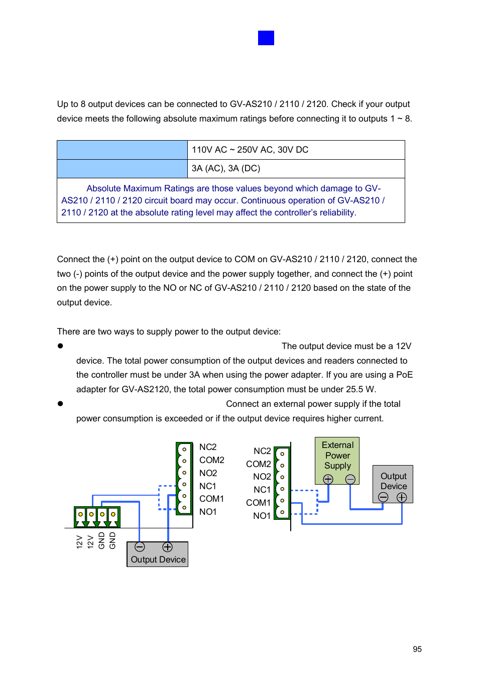 3 connecting output devices | GeoVision GV-AS2120 IP Control Panel User Manual | Page 97 / 230