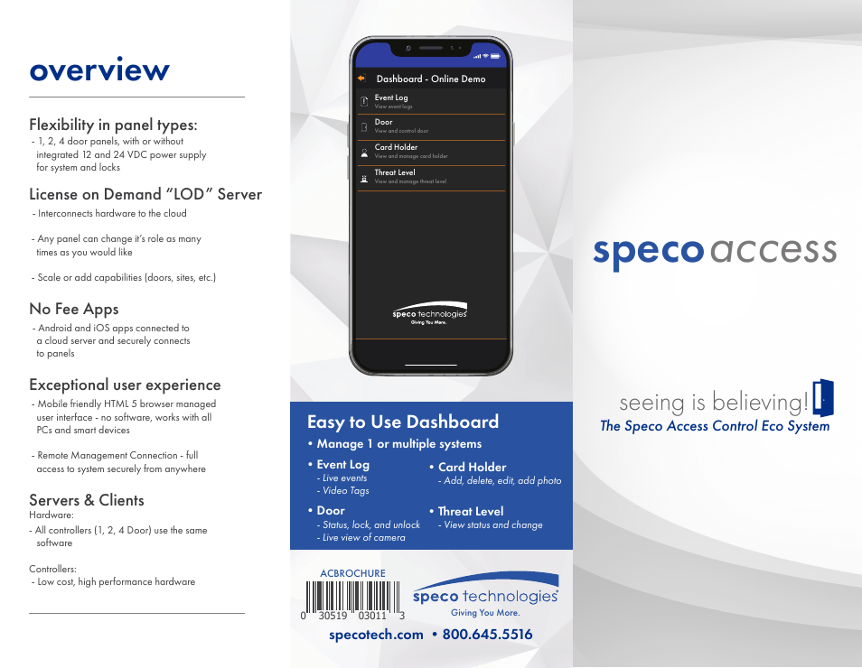 Speco Technologies A2E4P Two-Door Controller User Manual | 2 pages