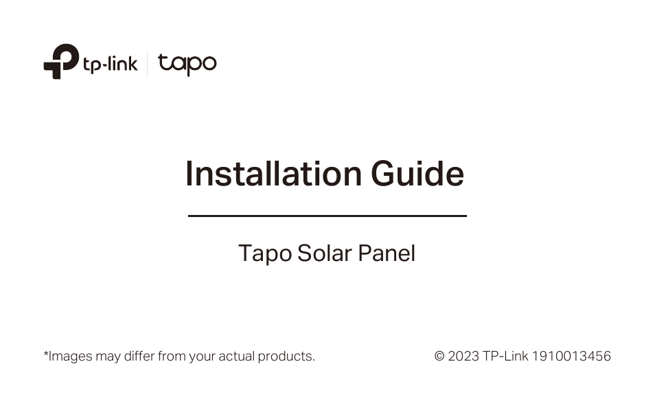 TP-Link Tapo A200 Solar Panel User Manual | 5 pages