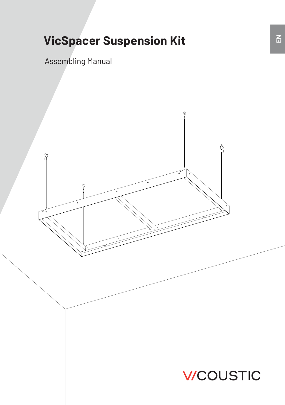 Vicoustic VicSpacer Suspension Kit (16-Pack) User Manual | 8 pages