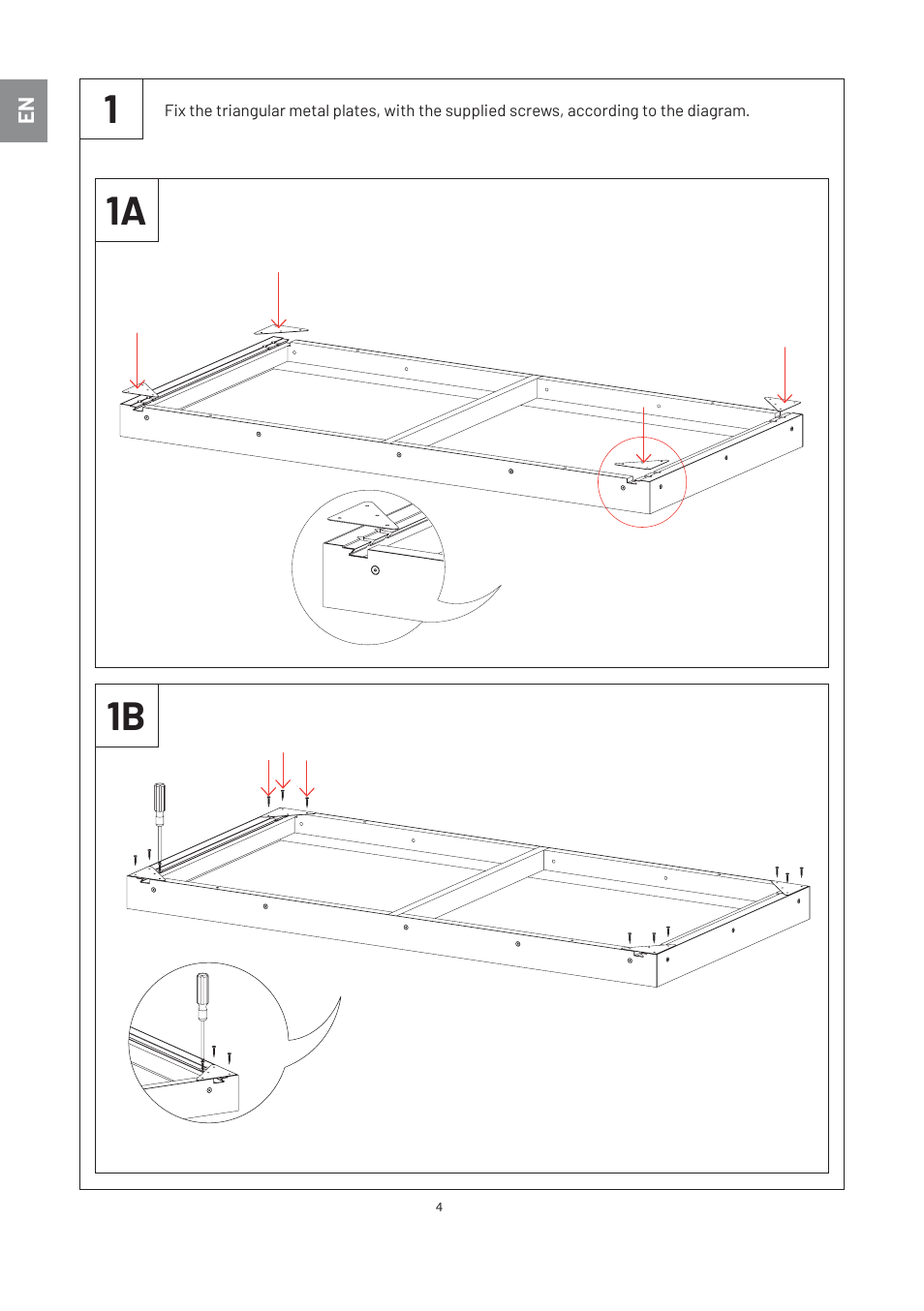 1a 1b | Vicoustic VicSpacer Suspension Kit (16-Pack) User Manual | Page 4 / 8