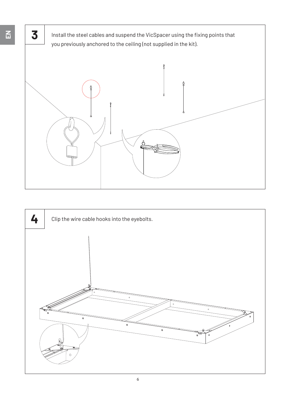 Vicoustic VicSpacer Suspension Kit (16-Pack) User Manual | Page 6 / 8