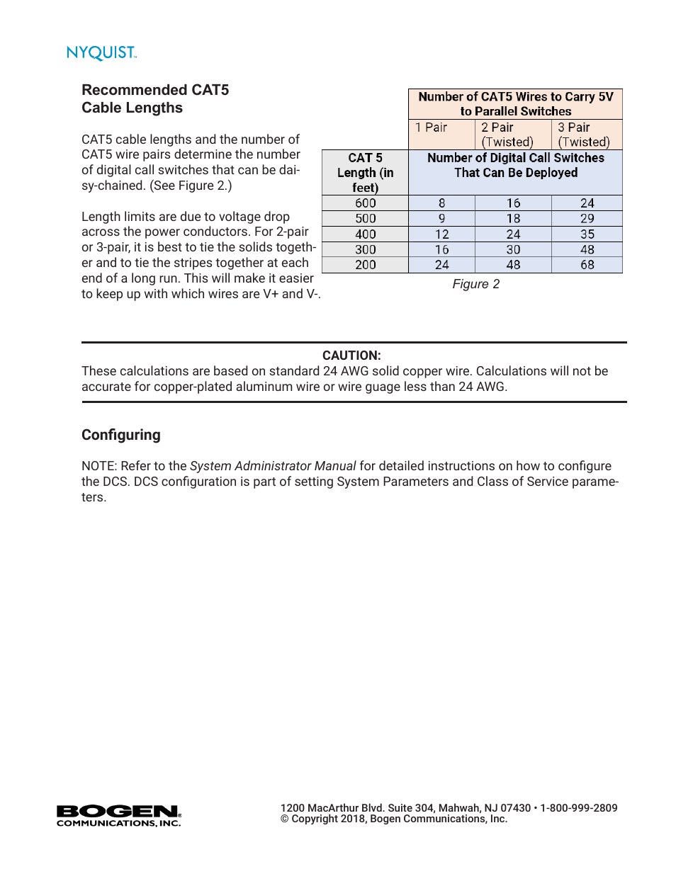 Bogen Nyquist Digital Call Switch Gen2 User Manual | Page 2 / 2