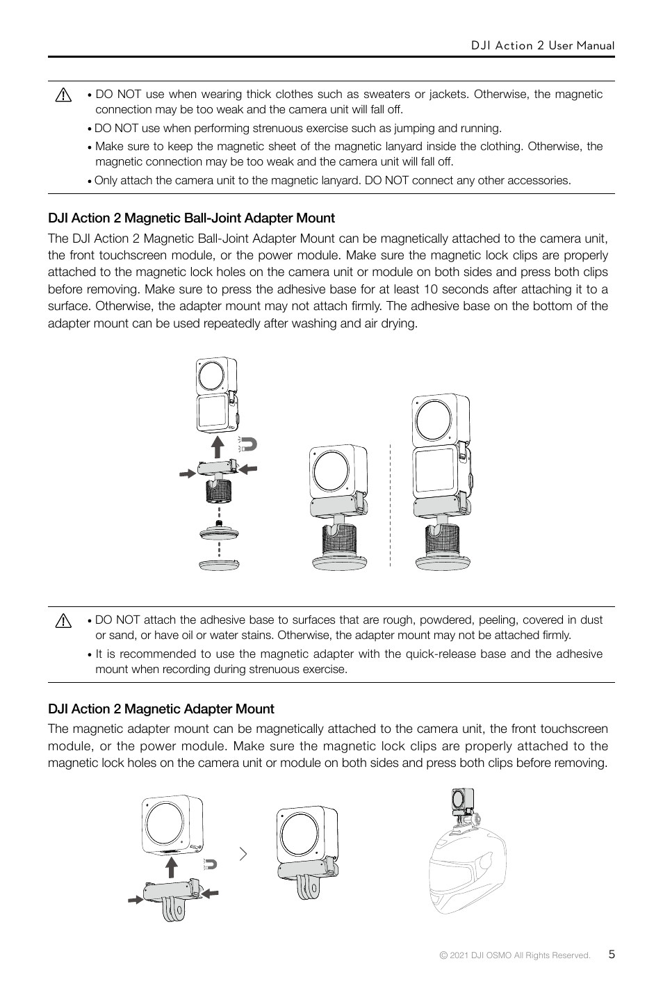 DJI Action 2 Front Touchscreen Module User Manual | Page 8 / 23