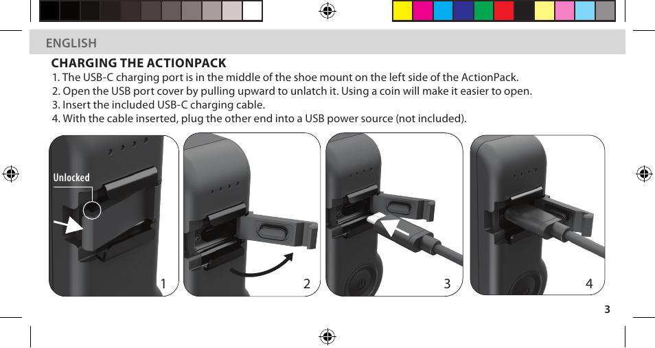 DigiPower Re-Fuel ActionPack Battery for HERO11/10/9 Black Editions User Manual | Page 4 / 45