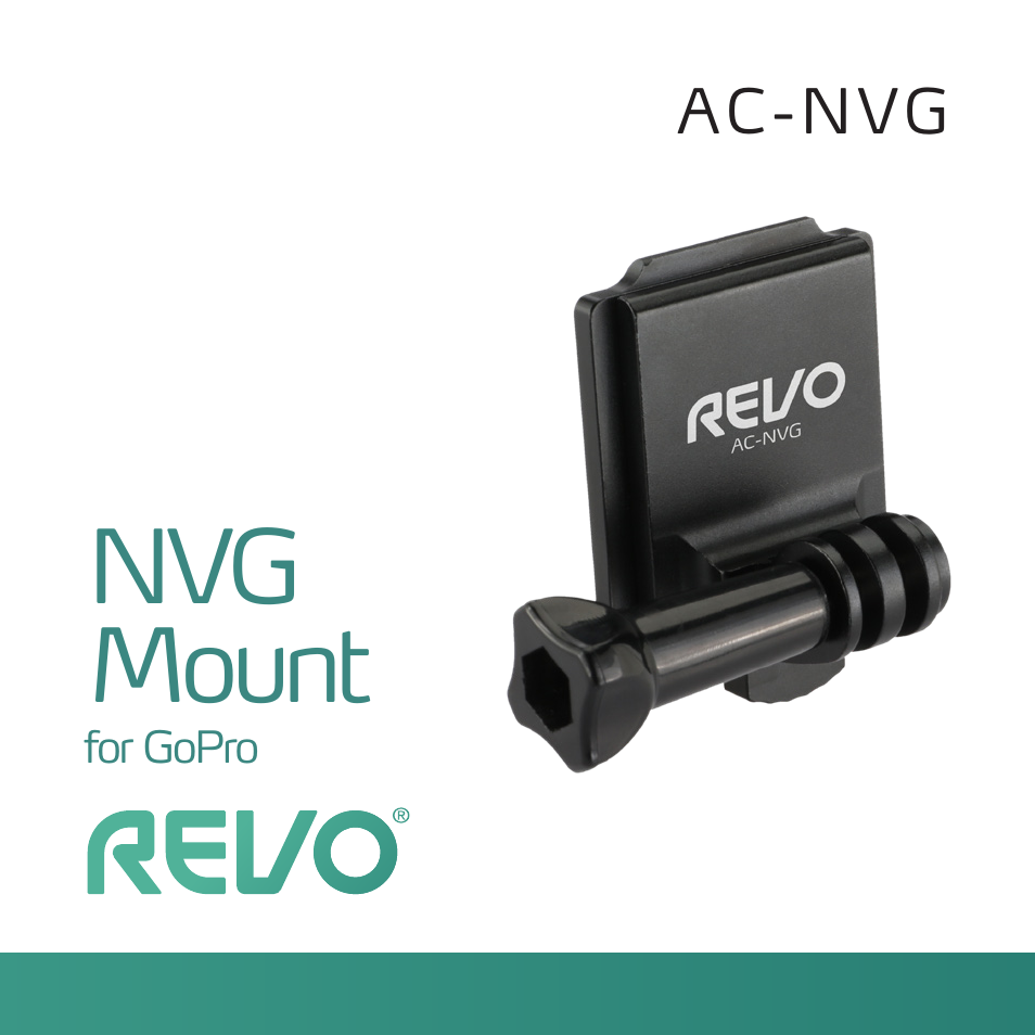 Revo NVG Mount for Action Cameras User Manual | 4 pages