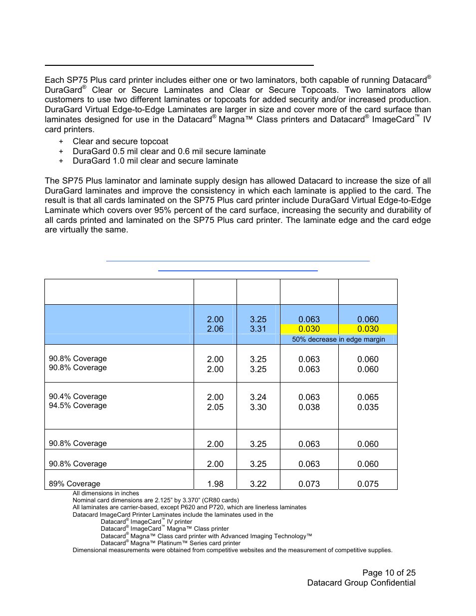 Datacard Group SP PLUS SERIES SP75 User Manual | Page 10 / 25