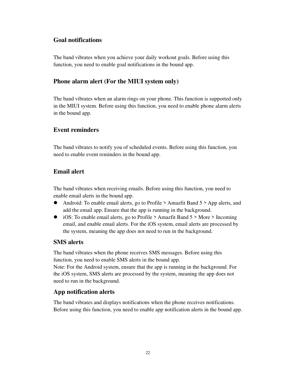 Amazfit Band 5 Health & Fitness Tracker with Alexa (Olive) User Manual | Page 22 / 25
