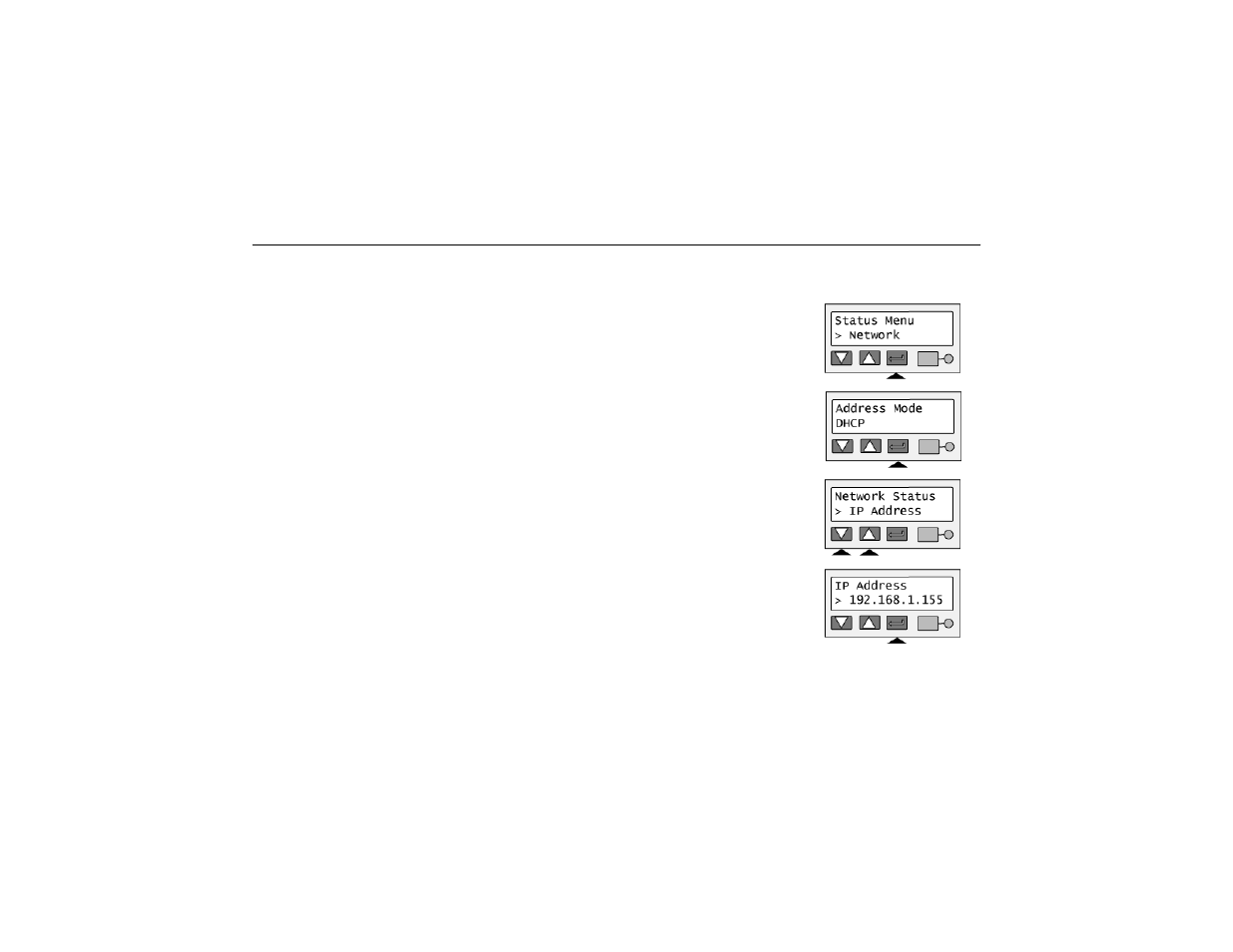 View the network address mode, Ip addresses, and mac address | Datacard Group CP60 User Manual | Page 56 / 134