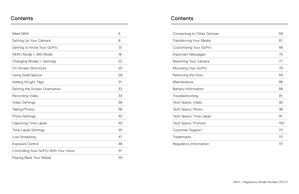 GoPro MAX 360 Action Camera User Manual | Page 3 / 56