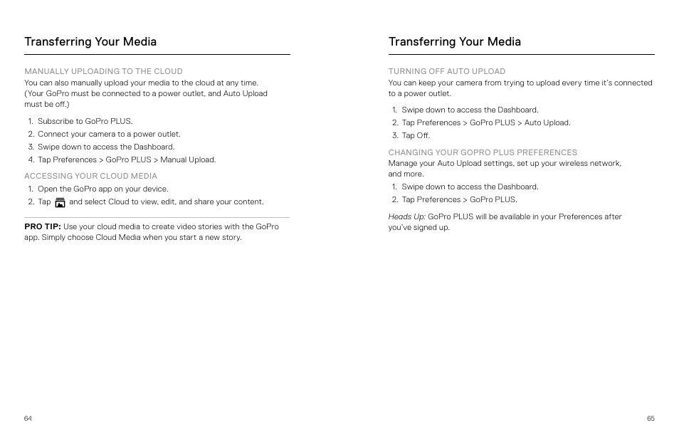 Transferring your media | GoPro MAX 360 Action Camera User Manual | Page 33 / 56