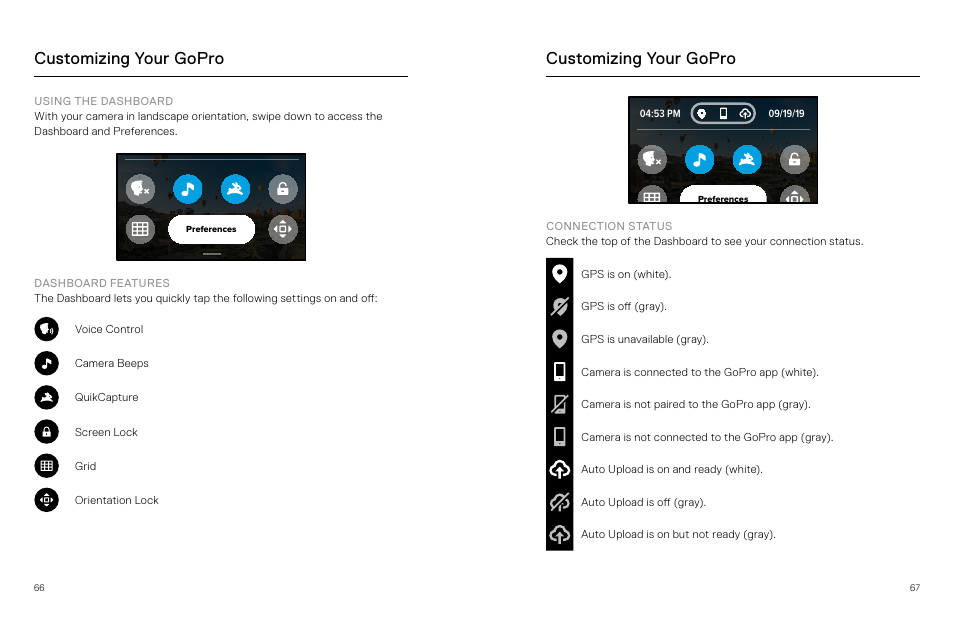 Customizing your gopro | GoPro MAX 360 Action Camera User Manual | Page 34 / 56