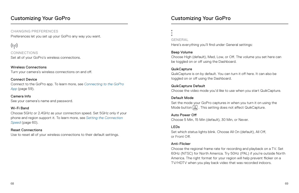 Customizing your gopro | GoPro MAX 360 Action Camera User Manual | Page 35 / 56