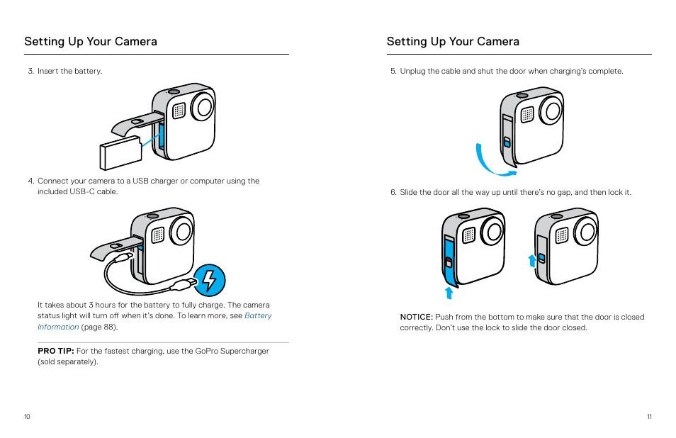 Setting up your camera | GoPro MAX 360 Action Camera User Manual | Page 6 / 56