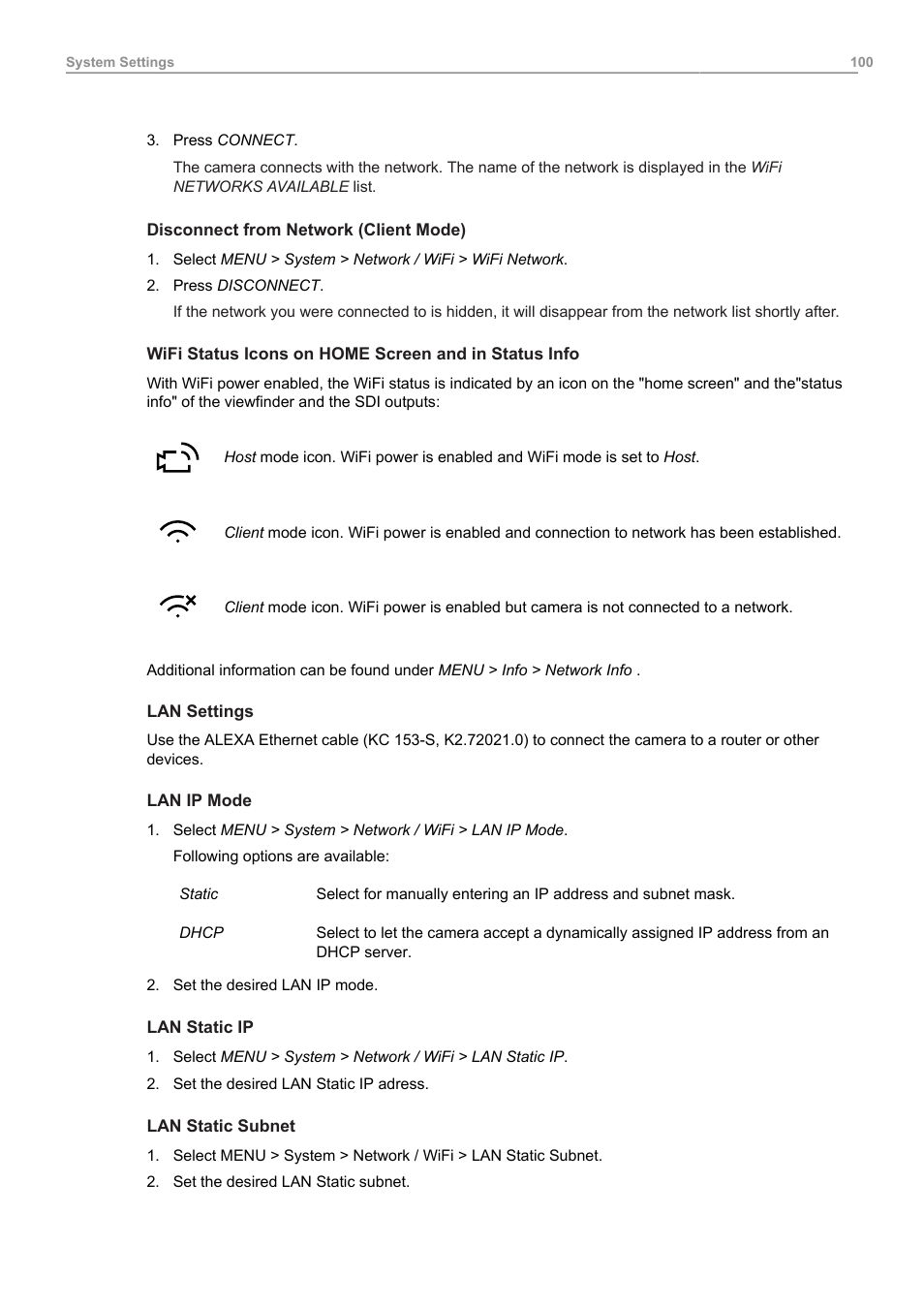 ARRI ALEXA Mini LF Ready to Shoot V-Mount Set (LPL) User Manual | Page 100 / 136