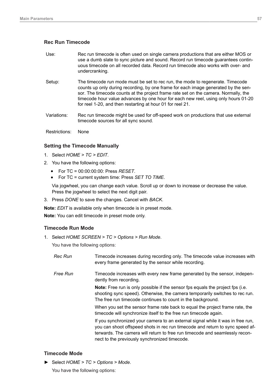 ARRI ALEXA Mini LF Ready to Shoot V-Mount Set (LPL) User Manual | Page 57 / 136
