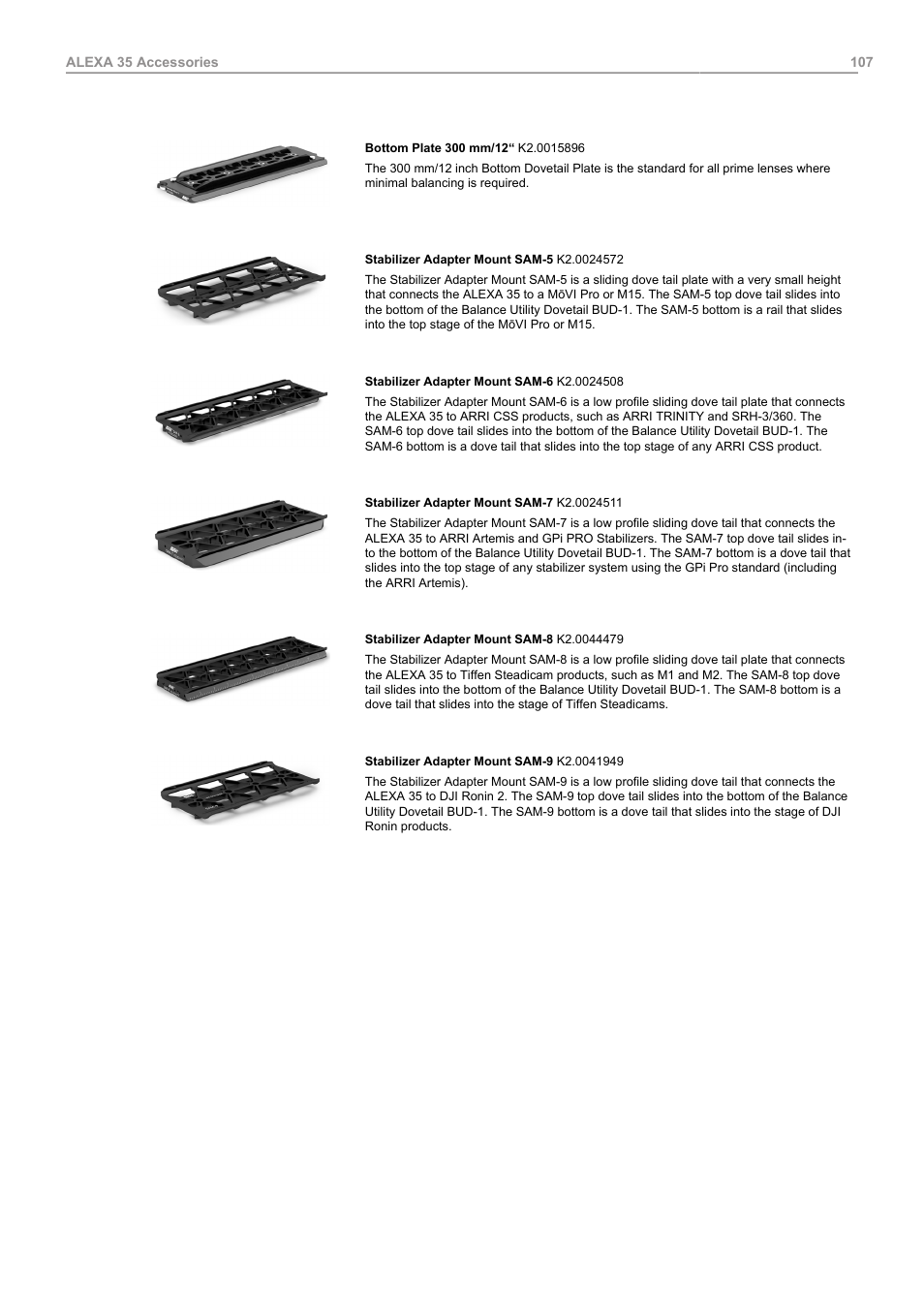 ARRI ALEXA 35 Body & PL Mount Set (LBUS) User Manual | Page 107 / 122