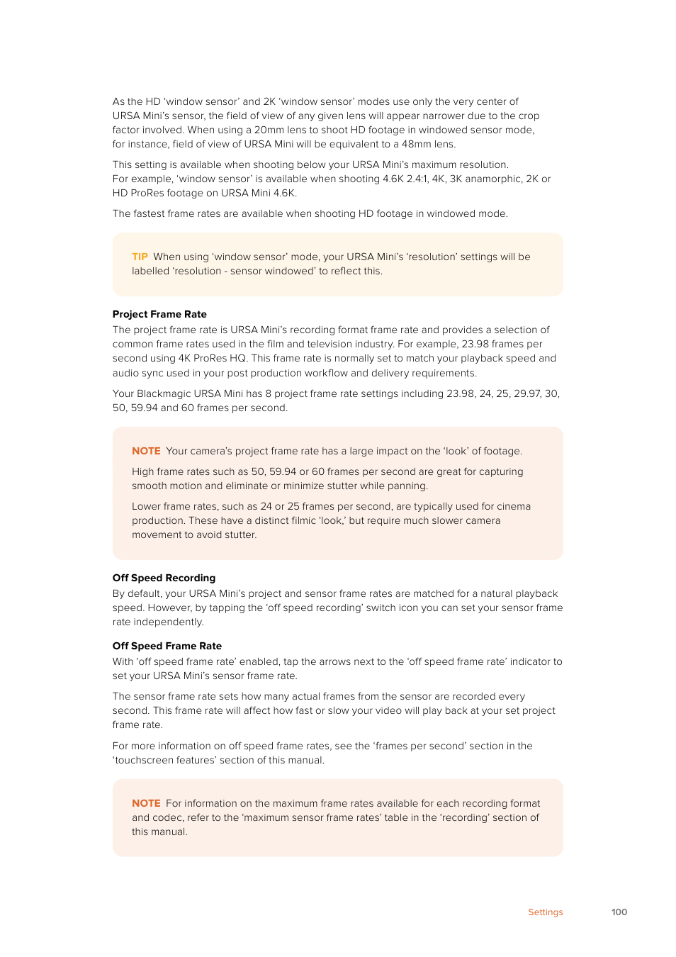 Blackmagic Design URSA Mini Pro 12K (PL) User Manual | Page 100 / 294