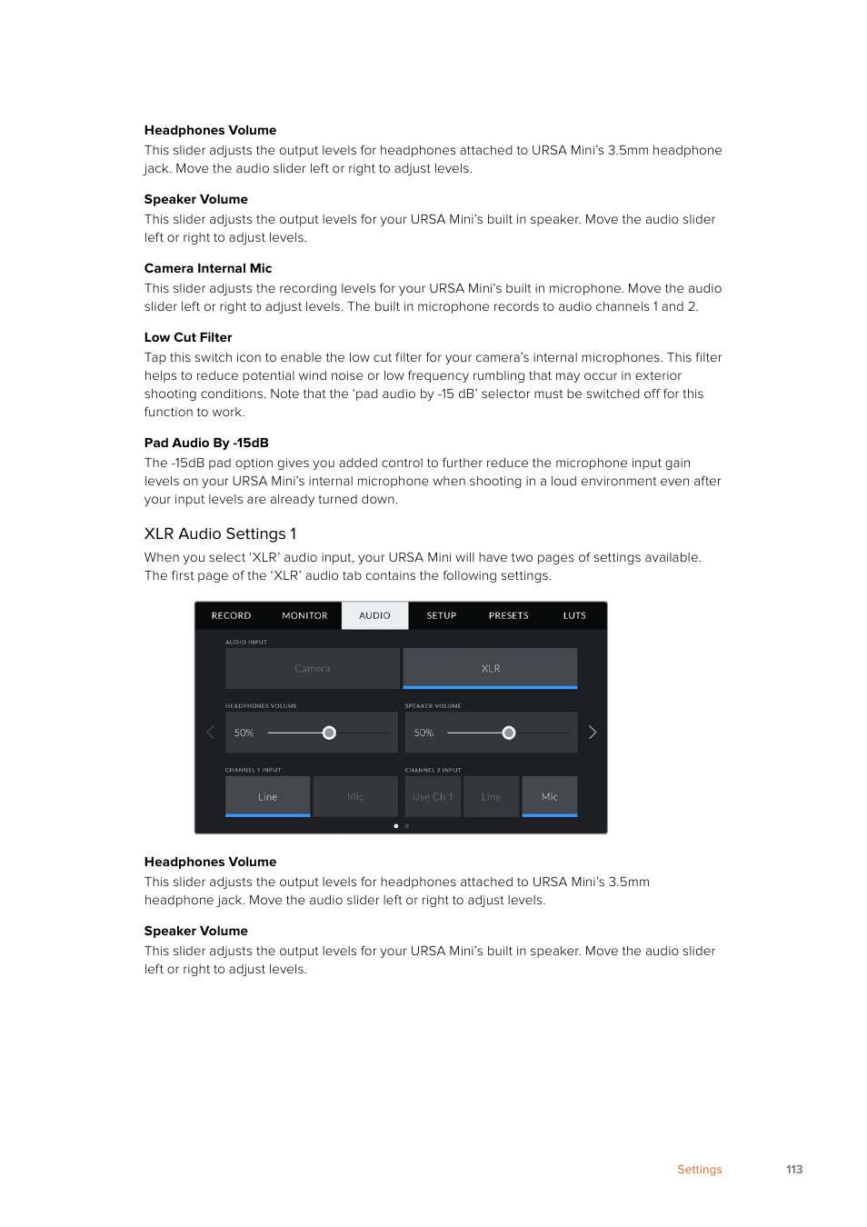 Blackmagic Design URSA Mini Pro 12K (PL) User Manual | Page 113 / 294